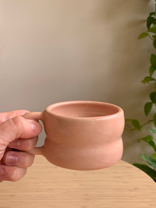 Handmade Marshmallow Mug – Wheel-Thrown, Glazed, Ceramic