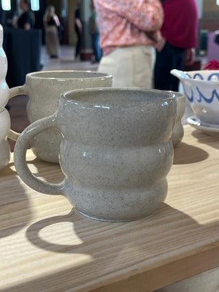 Handmade Marshmallow Mug – Wheel-Thrown, Glazed, Ceramic