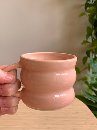 Handmade Marshmallow Mug – Wheel-Thrown, Glazed, Ceramic