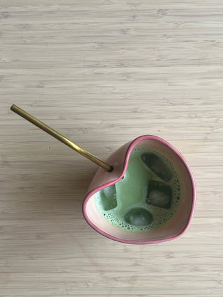 Handmade Ceramic Tumbler with Reusable Straw – Gift Boxed