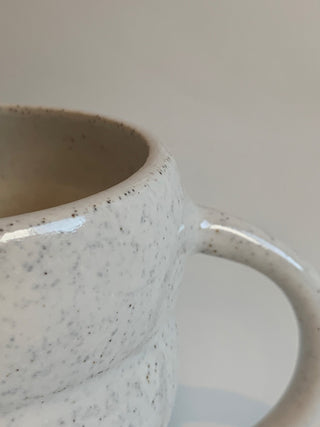 Handmade Marshmallow Mug – Wheel-Thrown, Glazed, Ceramic