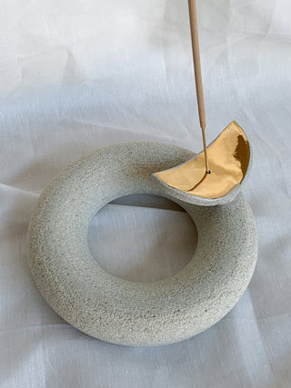 Gold Moon Incense Burner