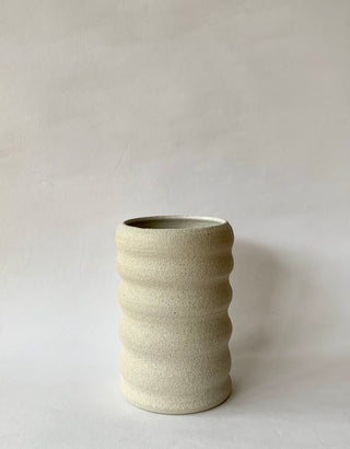 White Wiggle Vase