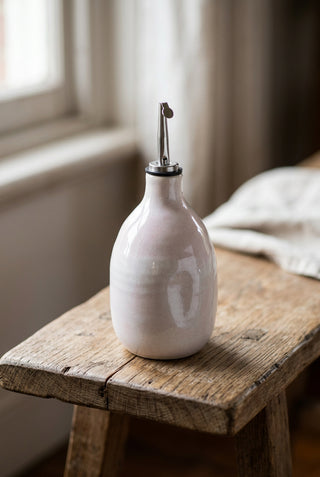 Handmade Ceramic Oil Pourer | Olive Oil Dispenser Bottle