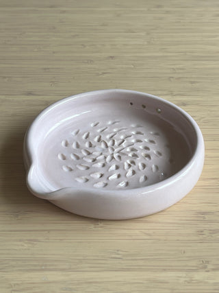Garlic and Ginger Grater - Herb Stripper Option - Handmade Ceramic