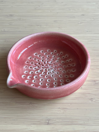 Garlic and Ginger Grater - Herb Stripper Option - Handmade Ceramic