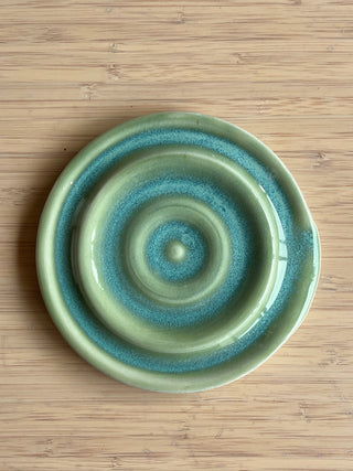 Handmade Ceramic Spoon Rest – High Gloss Glaze, Stove-Side Kitchen Accessory