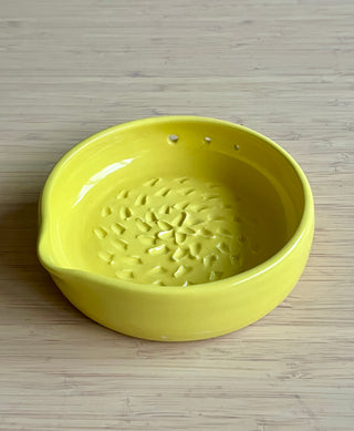 Garlic and Ginger Grater - Herb Stripper Option - Handmade Ceramic