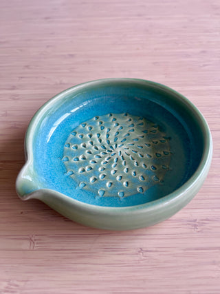 Handmade Ceramic Garlic and Ginger Grater - Herb Stripper Option