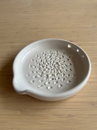 Handmade Ceramic Garlic and Ginger Grater - Herb Stripper Option