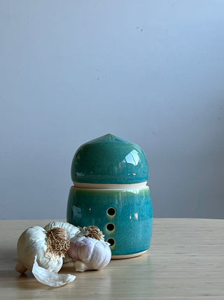 Handmade Ceramic Garlic Container