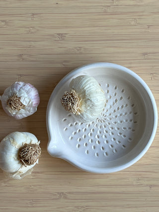 Handmade Ceramic Garlic and Ginger Grater