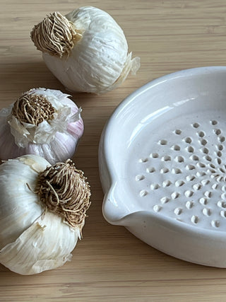 Handmade Ceramic Garlic and Ginger Grater
