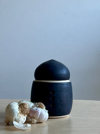 Handmade Ceramic Garlic Container