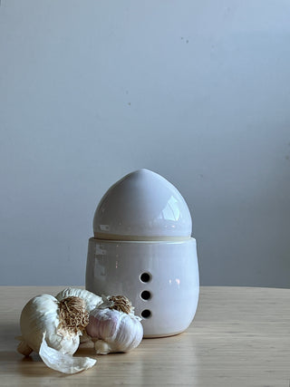 Handmade Ceramic Garlic Container