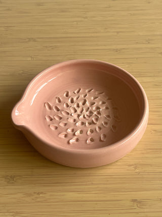 Garlic and Ginger Grater - Herb Stripper Option - Handmade Ceramic