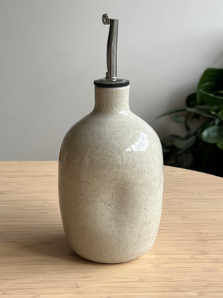 Handmade Ceramic Oil Pourer | Olive Oil Dispenser Bottle