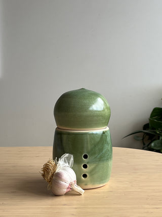Handmade Ceramic Garlic Container