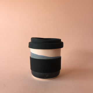 Pink and Black Travel Cup