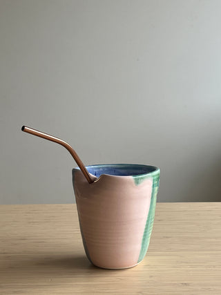 handmade ceramic heart cup
ceramic heart cup with straw
reusable straw cup ceramic
ceramic smoothie cup
matcha cup ceramic
iced coffee ceramic cup
handmade drinkware Australia
ceramic tumbler with straw