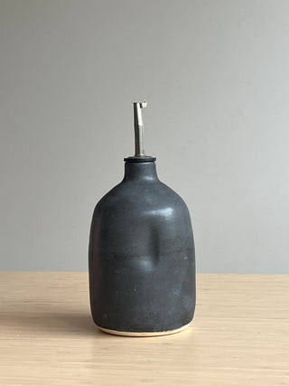 Handmade Ceramic Oil Pourer | Olive Oil Dispenser Bottle