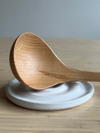 Handmade Ceramic Spoon Rest – High Gloss Glaze, Stove-Side Kitchen Accessory