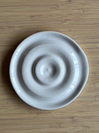 Handmade Ceramic Spoon Rest – High Gloss Glaze, Stove-Side Kitchen Accessory