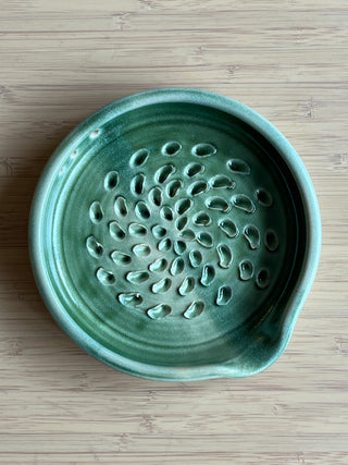 Garlic and Ginger Grater - Herb Stripper Option - Handmade Ceramic