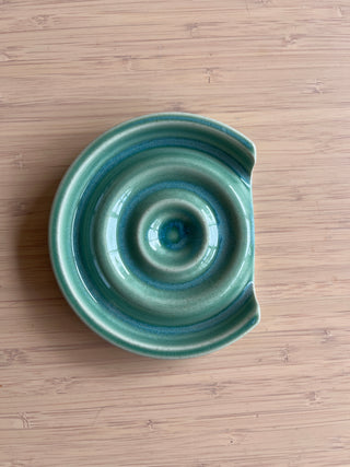 Handmade Ceramic Spoon Rest – High Gloss Glaze, Stove-Side Kitchen Accessory