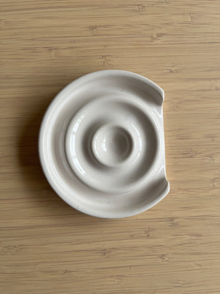 Handmade Ceramic Spoon Rest – High Gloss Glaze, Stove-Side Kitchen Accessory