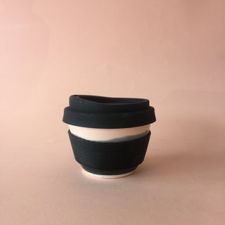 Pink and Black Travel Cup