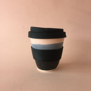 Pink and Black Travel Cup