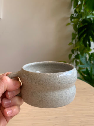 Handmade Marshmallow Mug – Wheel-Thrown, Glazed, Ceramic