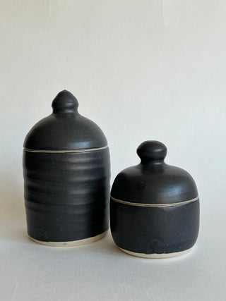 Sugar Jars, Cookie Jars, Lidded Jars