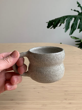 Handmade Marshmallow Mug – Wheel-Thrown, Glazed, Ceramic