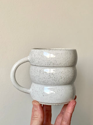 Handmade Marshmallow Mug – Wheel-Thrown, Glazed, Ceramic