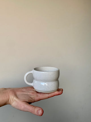 Handmade Marshmallow Mug – Wheel-Thrown, Glazed, Ceramic
