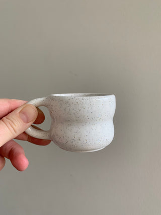 Handmade Marshmallow Mug – Wheel-Thrown, Glazed, Ceramic