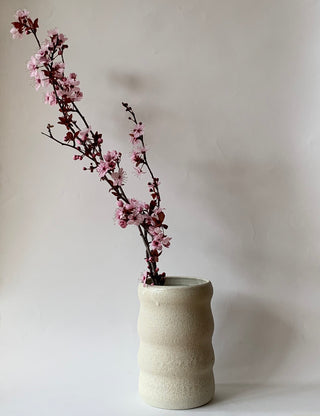 White Wiggle Vase