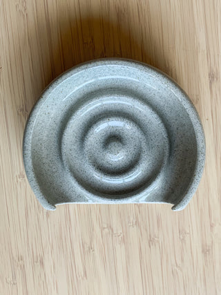 Handmade Ceramic Spoon Rest – High Gloss Glaze, Stove-Side Kitchen Accessory
