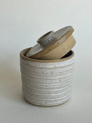 Sugar Jars, Cookie Jars, Lidded Jars