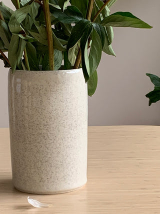 White speckled Vase