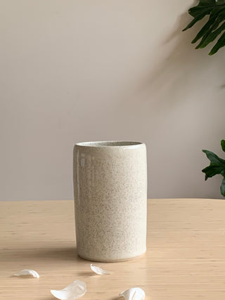White speckled Vase