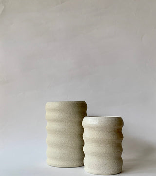White Wiggle Vase