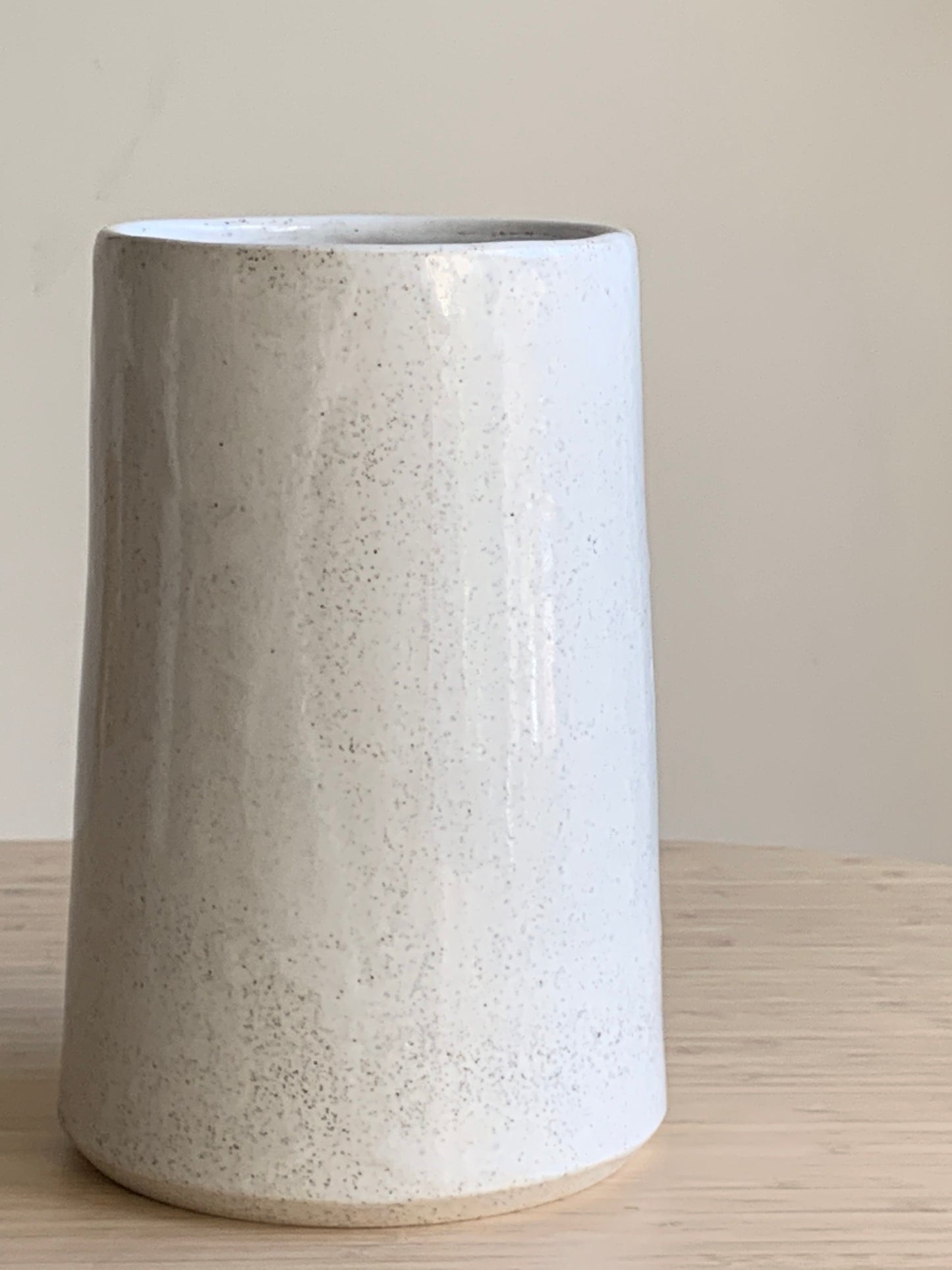 White speckled Vase